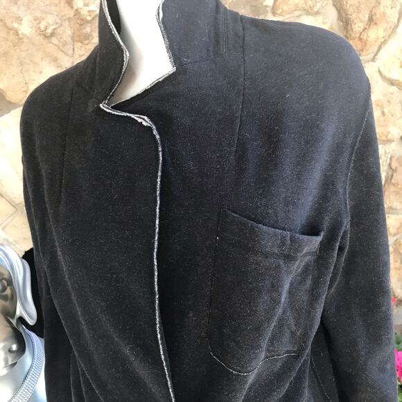 Rachel Rachel Roy Fleece Lined 2 Button Black Jacket Women's Size Small - Picture 2 of 7